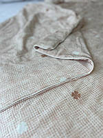 Тонкое летнее одеяло евро Одеяло хлопковое качественное Одеяло гипоаллергенное хлопок стильное Одеяла хб песочный