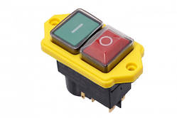 Кнопка пускова для бетономішалки CK21 73х39 мм (5 контактів) - безпечний вимикач