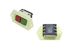 Кнопка для бетономішалки HL-3 з рамкою 87x48 мм, 6 контактів, 10 А 220/380 В