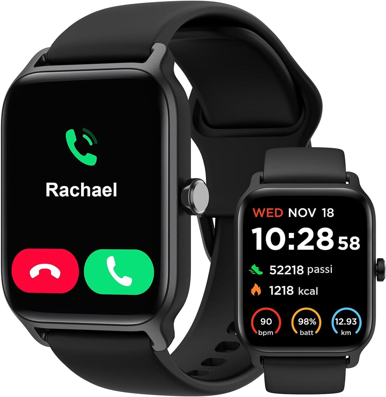 Смарт-годинник amazfit alexa IDW13 для чоловіків, годинник для дзвінків і відповідей, вбудований фітнес-трек, фото 1