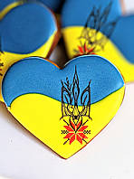 Пряники медовие "Флаг Украины с гербом"