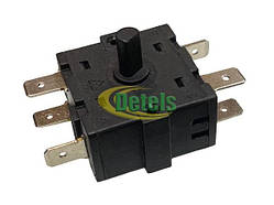 Перемикач режимів XK1-6 16A T125 для обігрівачів та тепловентиляторів 6 контактів