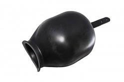 Мембрана для гідроакумулятора 24 л, чорна, d=90 мм, з хвостовиком 137 мм