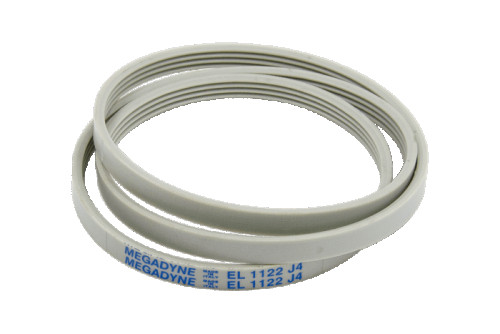 Ремінь полісклиновий Megadyne 1122 ELJ4 для Ariston C00052046, поліуретановий, 4 ребра, 1122 мм, фото 1