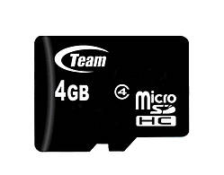 Карта пам'яті microSDHC Team 4Gb class 4