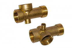 П'ятерник 80 мм, п’ятиходова муфта з латуні з різьбою 1", для насосної станції