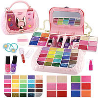 Набір дитячої косметики для дівчаток для макіяжу і манікюру в сумочці-шкатулці (60539)