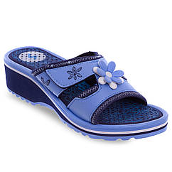 Шльопанці жіночі сланці жіночі Sahab 2254 розмір 36 Blue-Light Blue