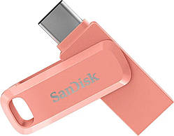 Флеш-накопичувач SanDisk USB 3.1 Ultra Dual Go Type-C 128Gb (150 Mb/s) Peach