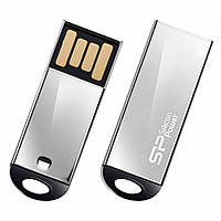 Флеш-накопичувач SiliconPower USB 2.0 Touch 830 16Gb Silver no chain metal