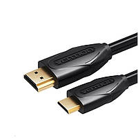 Кабель Vention Mini HDMI - HDMI Cable 18 Gbps 2M Black (VAA-D02-B200)