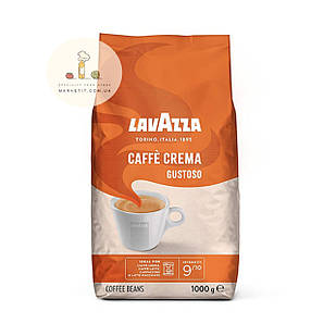 Кава в зернах Lavazza Caffe Crema Gustoso 1 кг.