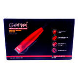 Машинка для стрижки волос Gemei GM-1006 Red, фото 8