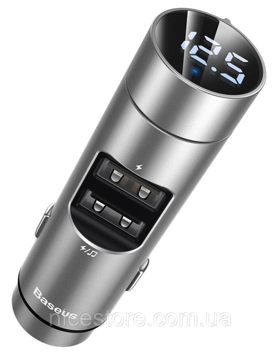 АЗП з FM-модулятором Baseus Energy Wireless MP3 Charger Silver