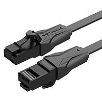 Мережевий кабель Vention Flat Cat.6 UTP Patch Cable 1M Black