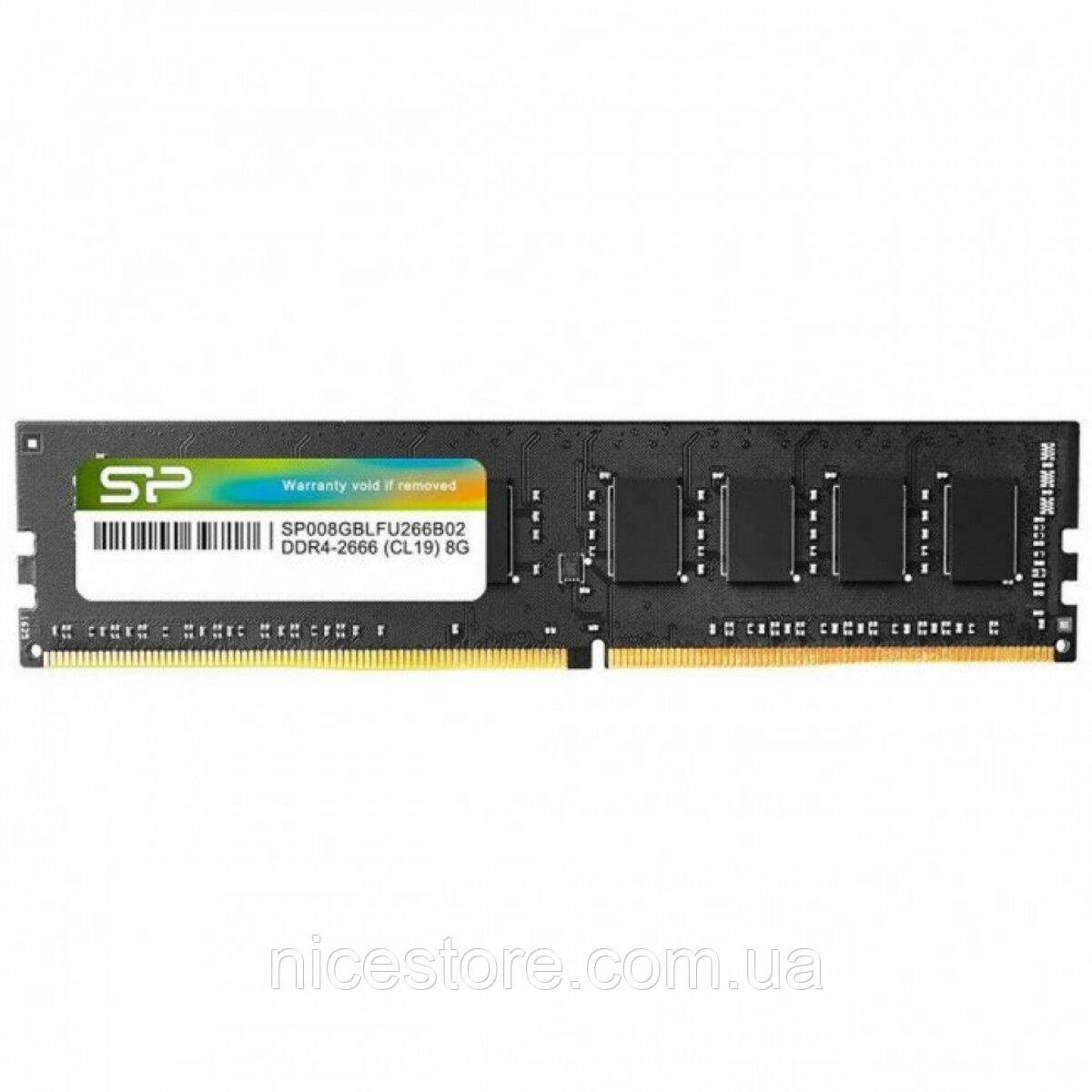 Оперативна пам'ять DDR4 SiliconPower 8GB 2666MHz CL19 DIMM