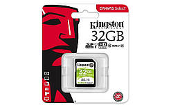 SDHC (UHS-1) Kingston Canvas Select 32Gb class 10  (R-80MB/s)