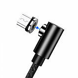 Кабель Usams US-SJ446 U54 Micro Right-angle Magnetic Charging Cable 1m Black, фото 4