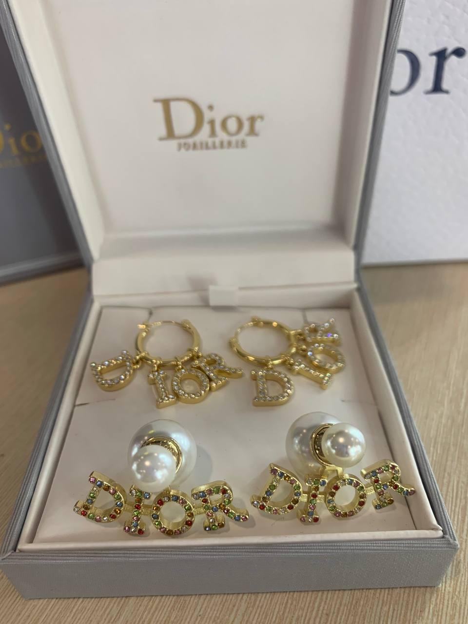 Діор набір сережок/ Dior, фото 1