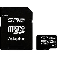 Карта пам'яті microSDHC (UHS-1) SiliconPower Elite 32Gb class 10