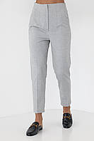Классические женские брюки укороченные - светло-серый цвет, S (есть размеры) al