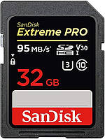Карта пам'яті SDHC (UHS-1 U3) SanDisk Extreme Pro 32Gb class 10 V30 (95Mb/s, 633x)