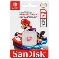 Карта пам'яті microSDXC (UHS-1) SanDisk For Nintendo Switch128Gb class 10 (R100Mb/s, W90Mb/s)