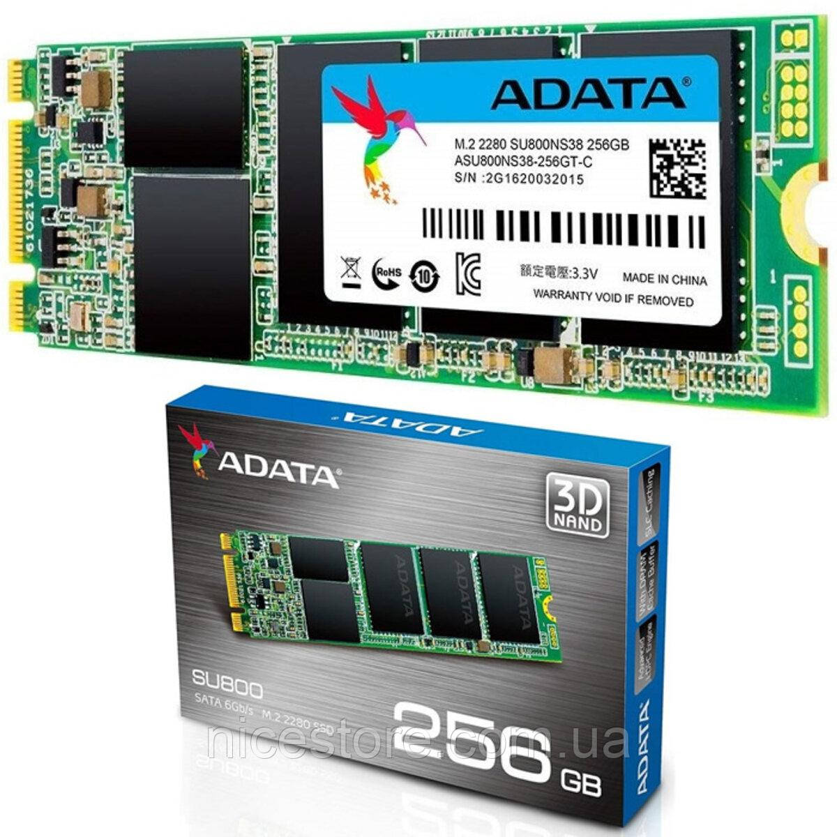 Накопичувач SSD M.2 ADATA SU800 Ultimate 256GB 2280 M.2 Sata III 3D NAND TLC