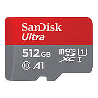 Карта пам'яті microSDXC (UHS-1) SanDisk Ultra 512Gb class 10 A1 (150Mb/s)