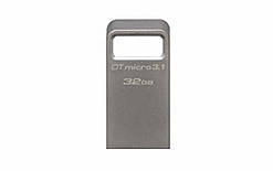 Flash Kingston USB 3.0 DTMicro USB 3.1/3.0 Type-A 32GB Metal