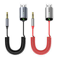 Bluetooth-ресивер Usams US-SJ504 Aluminum Alloy Car Wireless Audio Receiver Iron Grey