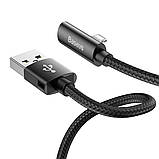 Кабель Baseus Rhythm Bent Connector Audio and Cable For iP 1.2m Black, фото 3
