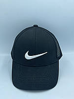 Мужская Черная Кепка Сетка с Логотипом Бренда Nike