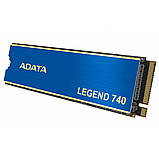 Накопичувач SSD M.2 ADATA LEGEND 740 250GB 2280 PCIe 3.0 3D NAND TLC, фото 4