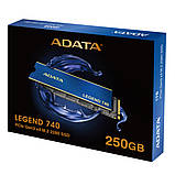 Накопичувач SSD M.2 ADATA LEGEND 740 250GB 2280 PCIe 3.0 3D NAND TLC, фото 6