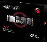 Накопичувач SSD M.2 ADATA SX8200 Pro 256GB 2280 PCIe 3.0 3D NAND TLC, фото 3