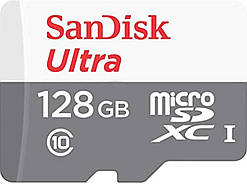 Карта пам'яті microSDXC (UHS-1) SanDisk Ultra 128Gb class 10 (80Mb/s, 533x)