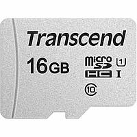 Карта пам'яті microSDHC (UHS-1) Transcend 300S 16Gb class 10