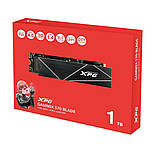 Накопичувач SSD M.2 ADATA GAMMIX S70 BLADE 1TB 2280 PCIe 4x4 NVMe 3D NAND Read/Write:7400/5500 MB/sec, фото 3