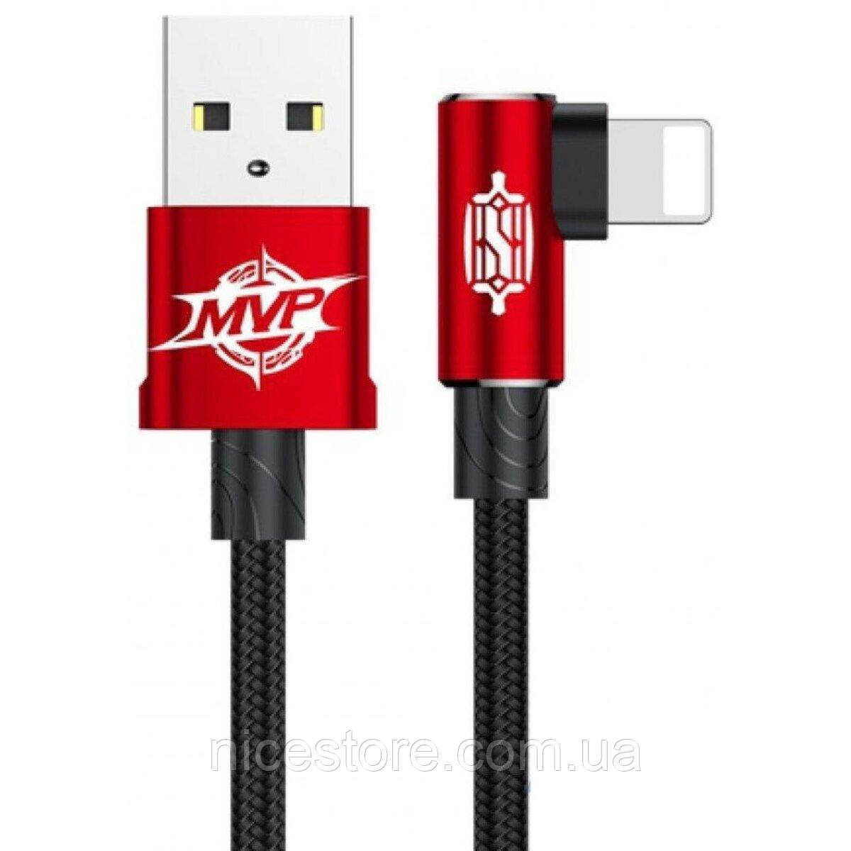 Кабель Baseus MVP Elbow Type Cable USB For IP 1.5A 2m Red