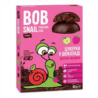 Цукерка Bob Snail Равлик Боб яблучно-малиновий у чорному шоколаді 60 г (4820219341345) pl