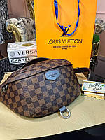 Bumbag Louis Vuitton коричневая шашка Luxe
