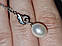 Підвіска з ланцюжком срібна 925 натуральні перли., фото 8