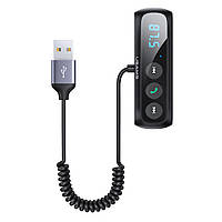 Bluetooth-ресивер Usams US-SJ503 Car Digital Display FM Wireless Audio Receiver Black
