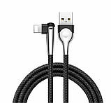 Кабель Baseus MVP Mobile game Cable USB For lightning 2.4A 1M Black, фото 3
