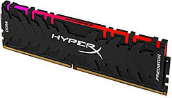 DDR4 Kingston RGB HyperX Predator 8GB 2933MHz CL15 Black DIMM