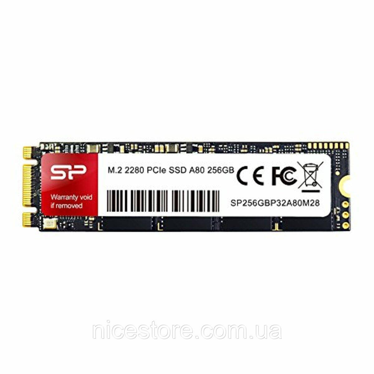 Накопичувач SSD M.2 SiliconPower P32А80 256GB 2280 PCIe 3.0 х2 3D NAND