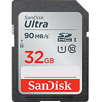 Карта пам'яті SDHC (UHS-1) SanDisk Ultra 32Gb class 10 (90Mb/s)