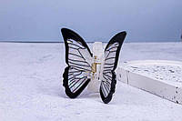 Краб бабочка, модный крабик для волос, перламутровый французский пластик