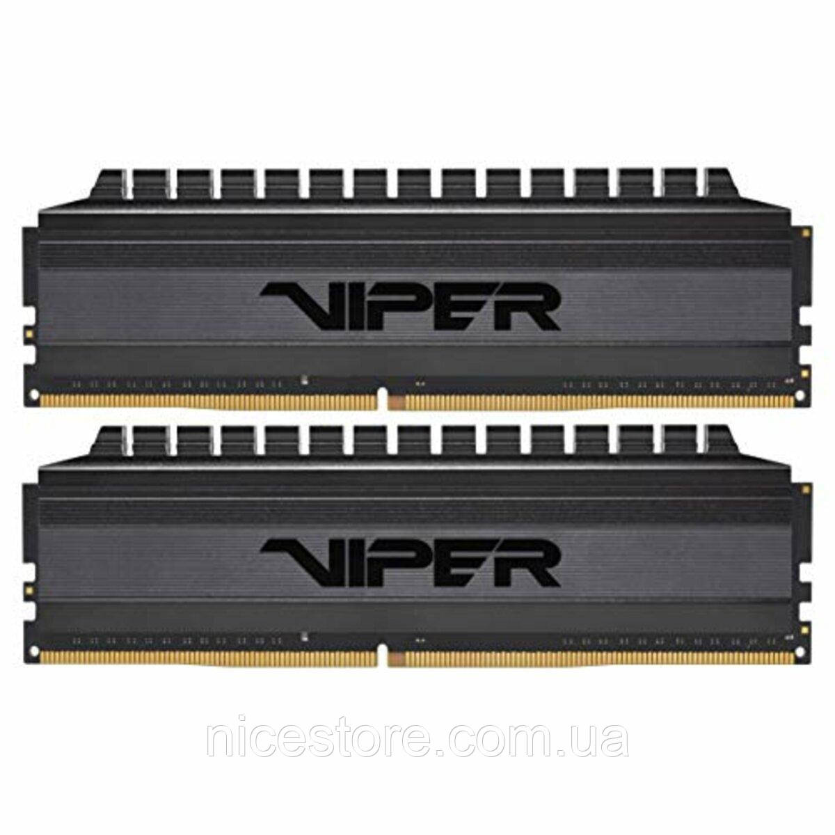 Оперативна пам'ять DDR4 Patriot Viper BLACKOUT 16GB (Kit of 2x8192) 3000MHz CL16 DIMM